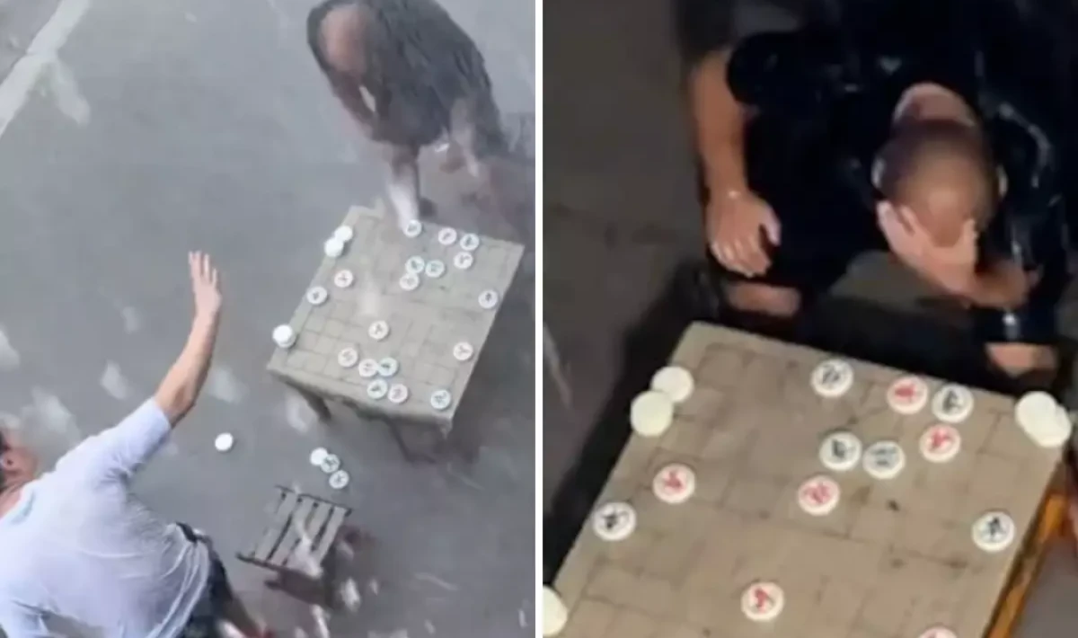 Çin’de Satrancın Çılgınlığı: Yenilen Adam 4 Saat Boyunca Yağmur Altında Düşündü